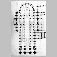 Saint-Denis, Saint-Denis, auteur Formigé, J., photo Gourbaix, culture.gouv.fr, Plans de l'église actuelle et de tous les plans supposés, verlängert in der Höhe.jpg